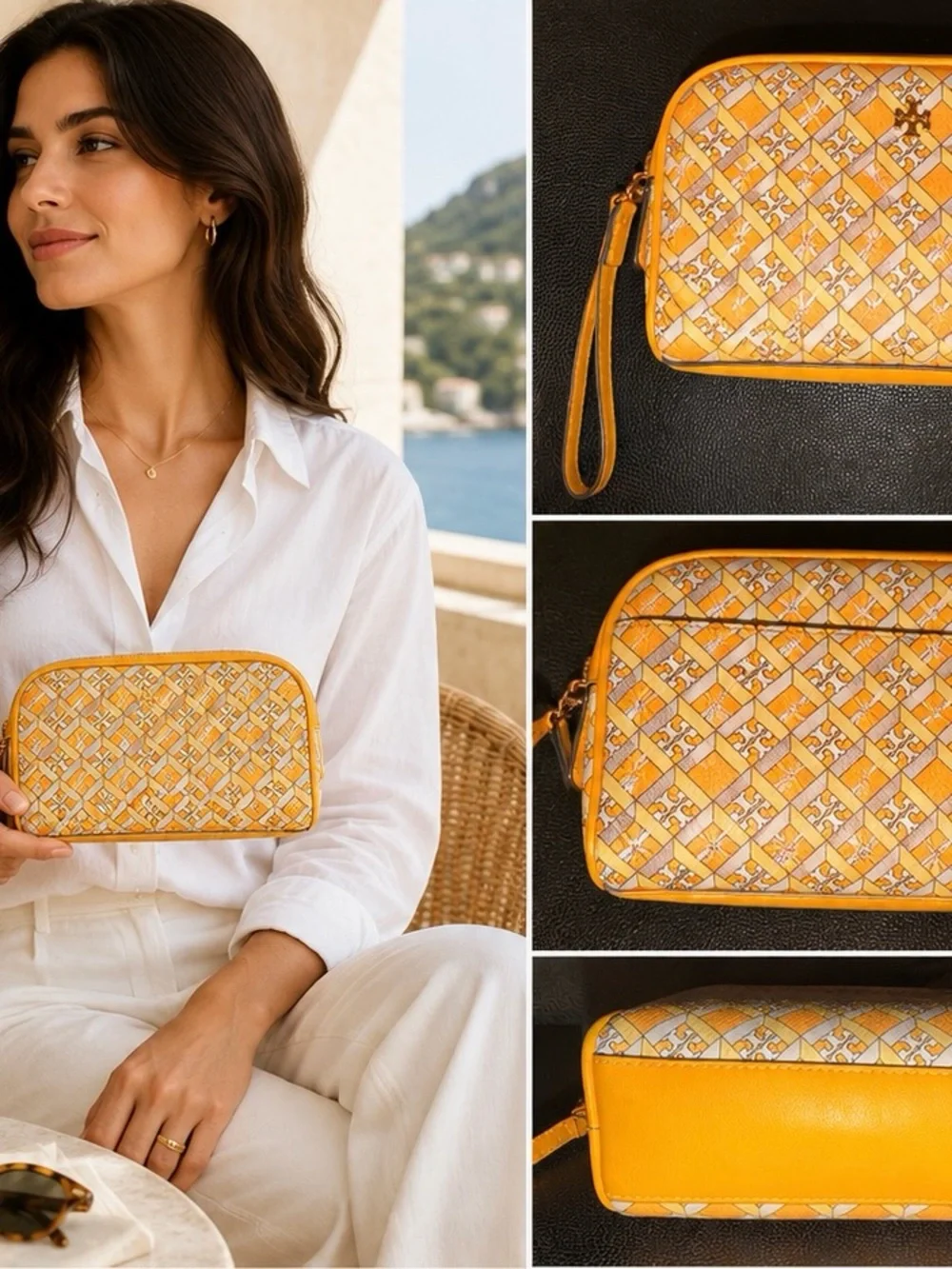 Tory Burch Gemini Link Wristlet Pouch